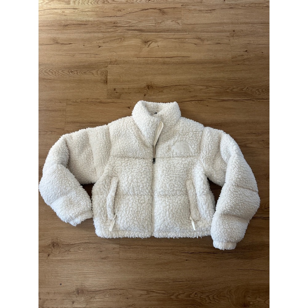 The North Face High Pile Nuptse Womens S Gardenia White Sherpa 600 Down Jacket